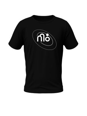 Black M8 Round Neck T-Shirt