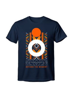 Navy Design M8 Round Neck T-Shirt